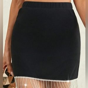 Sincerely Jules Hem Rhinestone Skirt